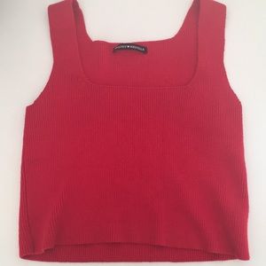 Brandy Melvile Red Tank Top